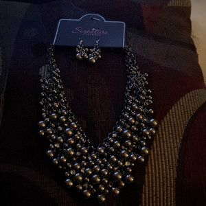 Necklace with matching earrings